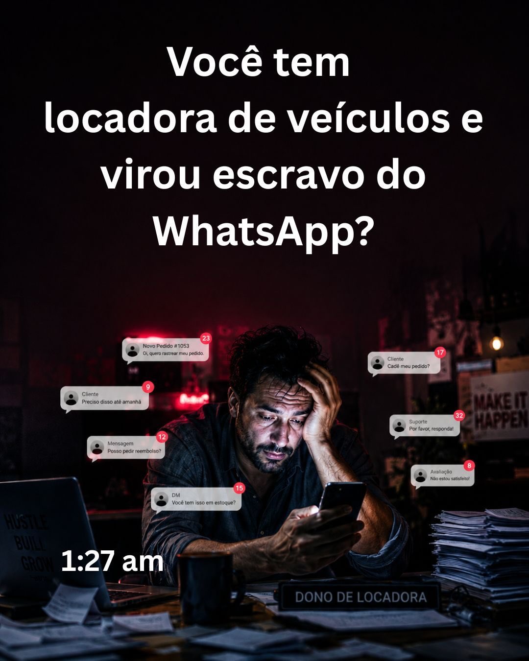 📱 “Tem carro pro dia 15?” “Quanto é a diária?” “Tem disponib